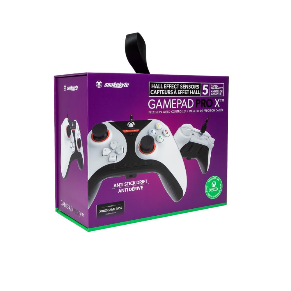 Kontroler SNAKEBYTE GAMEPAD PRO X SB918858 przewodowy gamepad do Xbox/PC biały