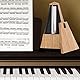 Mechanisches Metronom für Gitarre/Bass/Klavier/Violine,Pyramidenform Metronom mit Klingeltöne, Beat und Tempo mit hoher Präzision
