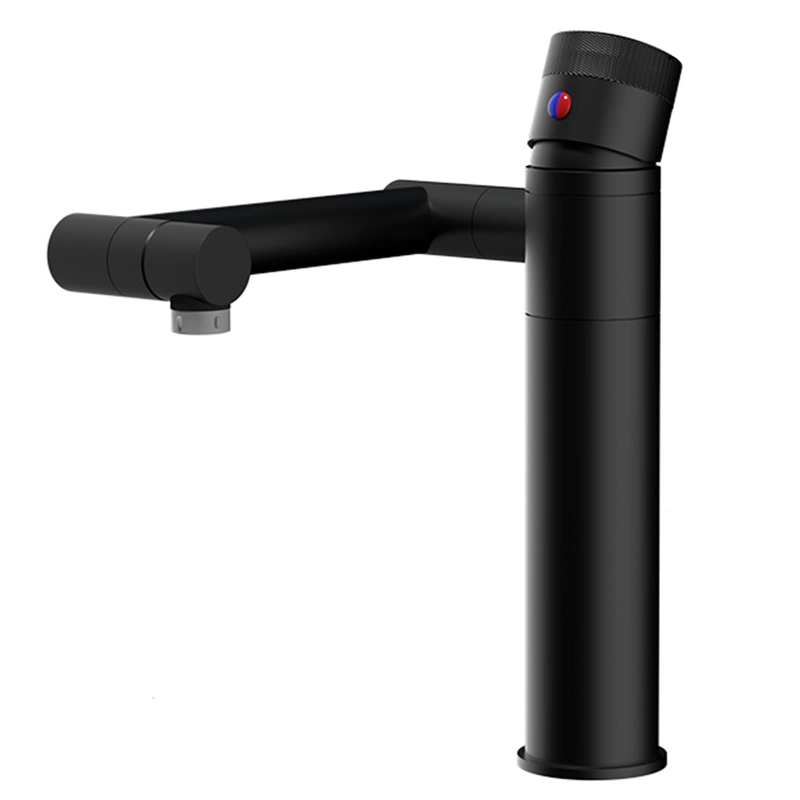 Robinet mitigeur noir en laiton monotrou pour rénover une salle de bain