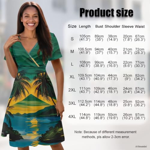 Image of Women's Summer Dresses Short Sleeve Formal Dresses with Pockets | Lightweight Quick‑Dry Soft Comfortable 2026 Fashion Dresses Loose Plus‑Size High‑Waisted