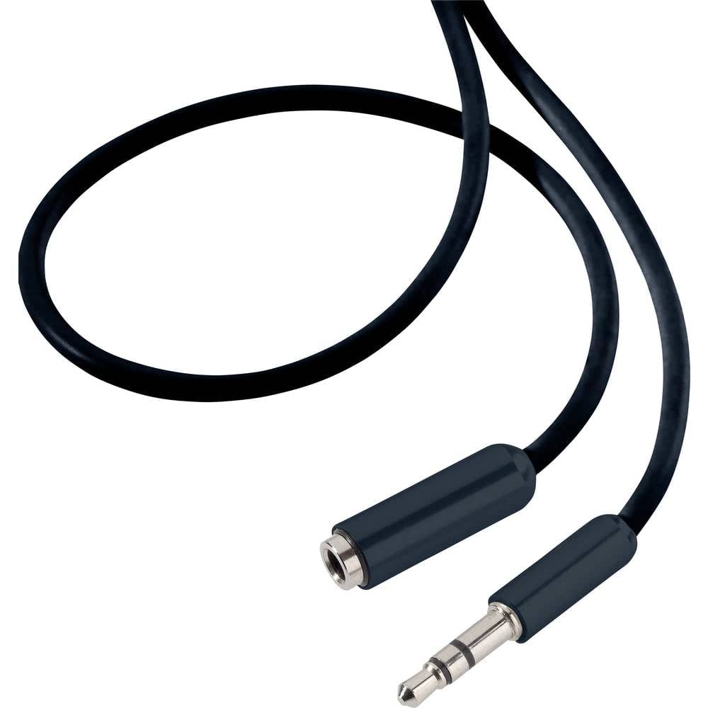 Speaka Professional SP-7870692 - Cable alargador de audio (1 conector jack de 3,5 mm, 1 conector hembra de 3,5 mm)