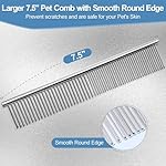 Gimars Titanium Coated Professional 6 in 1 4CR Stainless Steel Dog Grooming Scissors with Safety Round Tip, Heavy Duty Pet Grooming Scissor for Dogs, Cats and Other Animals - Image 4