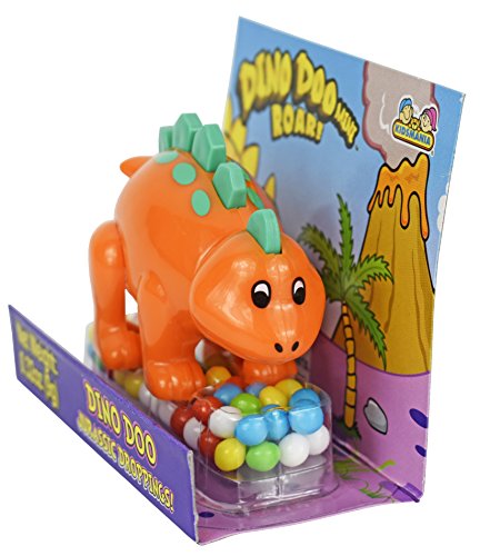 Set Of 6 Dino Doo Mini Candy Dispensers! Features Dinosaurs Such As Triceratops, Stegosaurus, And Brontosaurus! Perfect For Birthday Parties, Feild Trips, Road Trips, And More! #TOP2