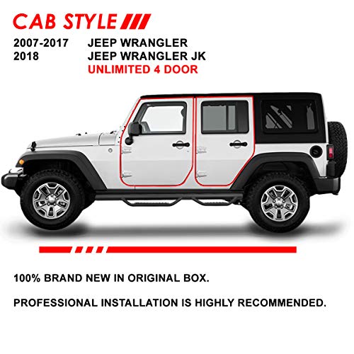 Estribos Auto Dynasty para Jeep Wrangler 4 puertas 2007-2018 miniatura 6
