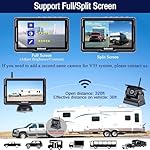 Wireless Backup Camera Solar Magnetic: Portable Cordless Scratch-Proof Truck Trailer Hitch Rear View Camera HD 1080P No Wiring No Drilling Rechargeable 5'' Monitor Kit for Car RV Camper - DoHonest R50 - Image 4