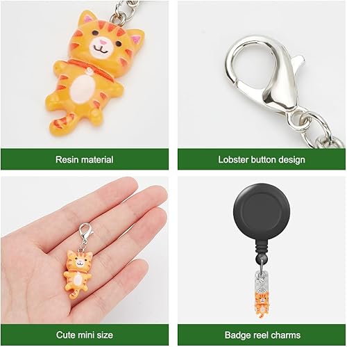 Miniatura 3 de WEBEEDY Dije de carrete de insignia de 12 piezas para estudiantes, enfermeras y profesores, 6 colores para tarjetas de identificación,