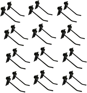 12 Pcs 4' Raw Steel Slatwall Hook Hooks Retail Display Wire Metal Hanger
