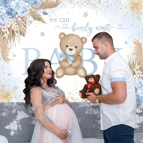 Fondo para Baby Shower Mocsicka Azul 240x180 cm miniatura 5