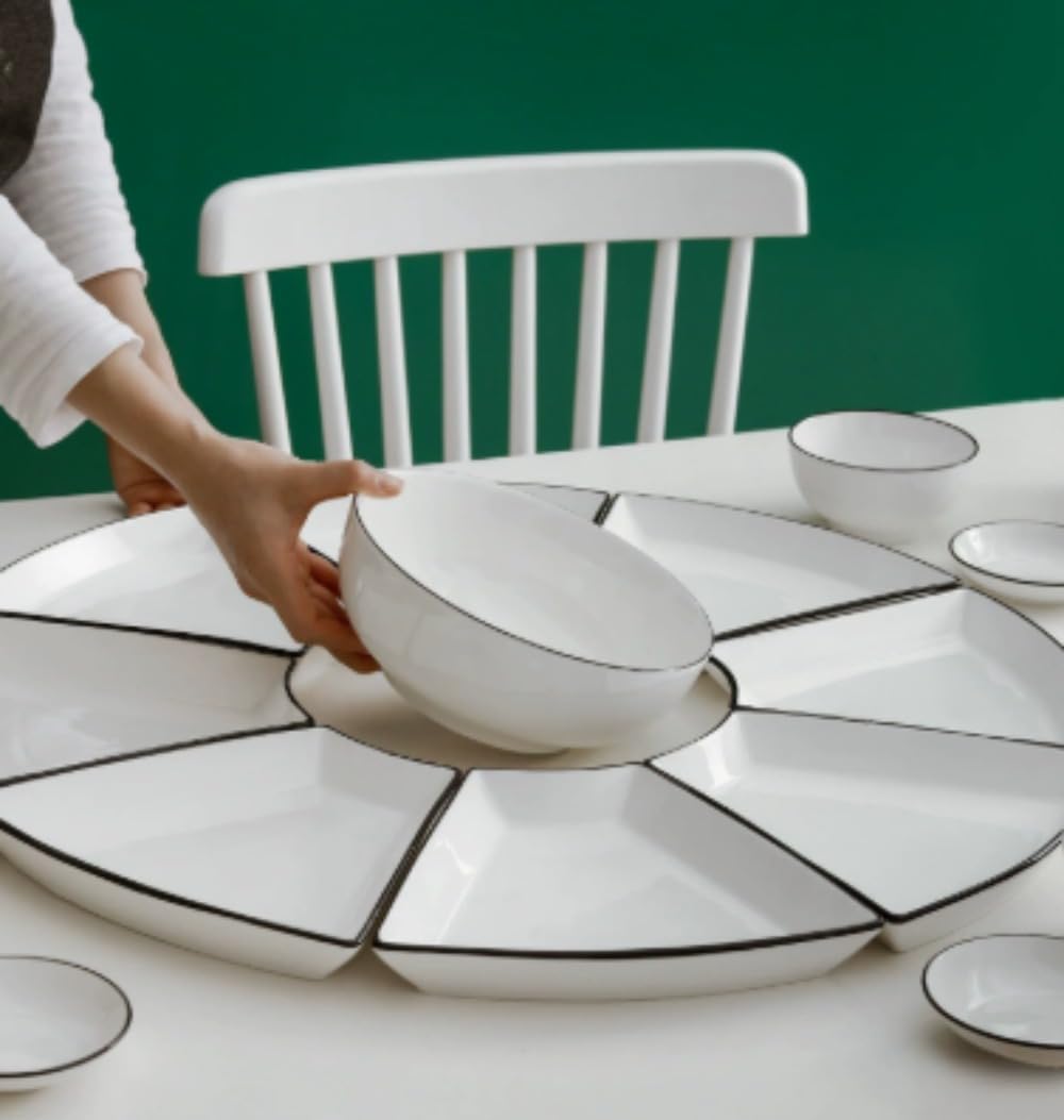 マルヒロ ハウスインダストリアル 赤と黒茶の水滴模様皿 2枚セット