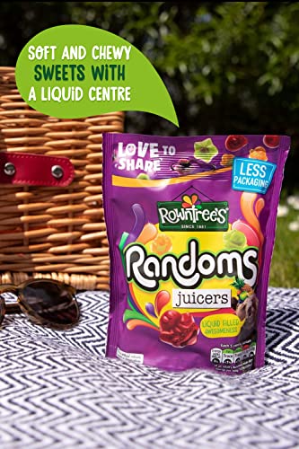 Rowntree's Randoms Juicers Dulces Bolsas para Compartir 140g Pack de 9 miniatura 4