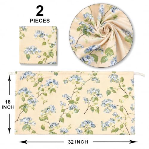 Image of Clasiko Cotton Bolster Covers Set of 2, Champagne Garden, Standard Size