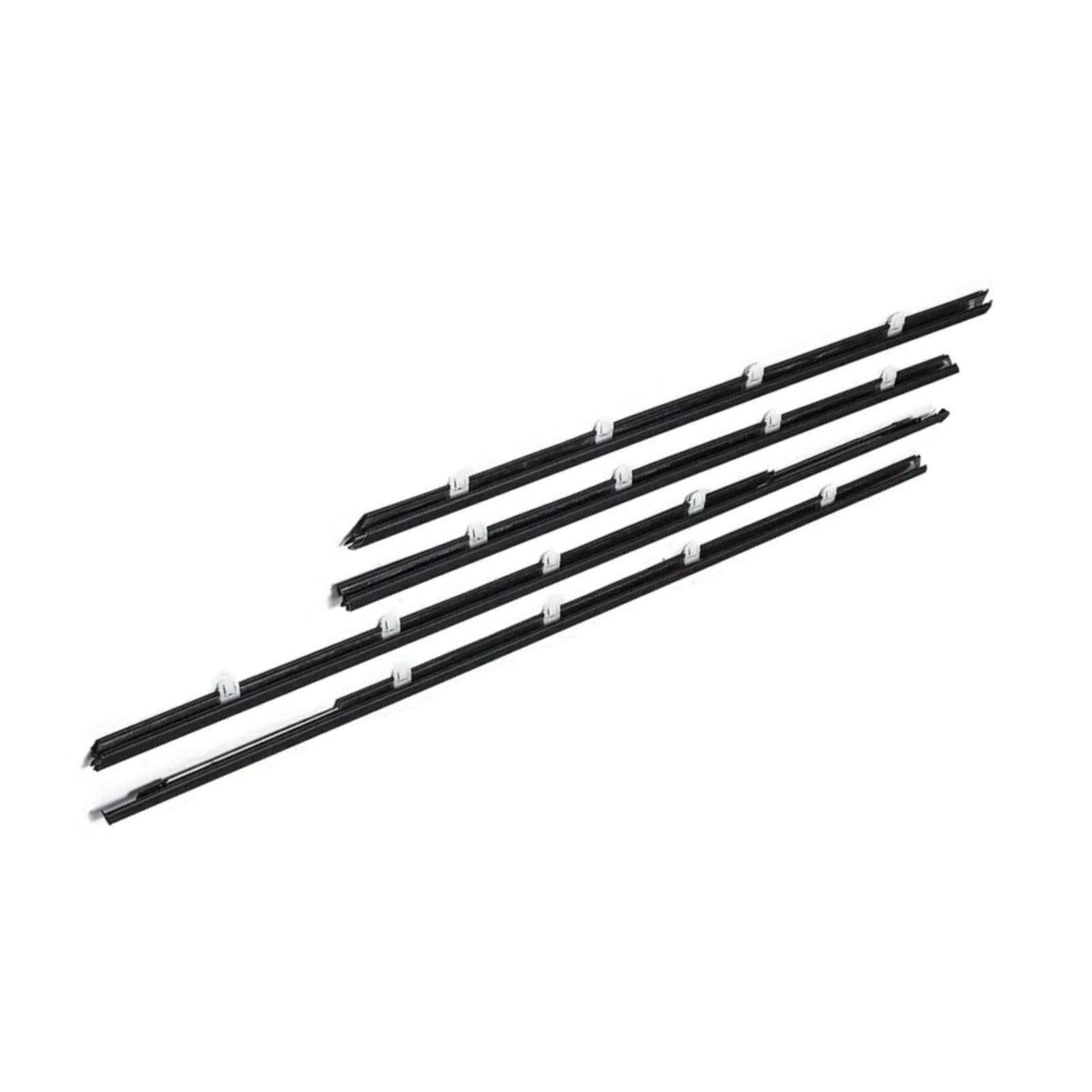Glilar One Color Automotive Window Seals For Civic 2006-2015 4Pcs Car Window Weatherstrip Outer Glass Trim Sealing Strips Replacement(2012-2015)