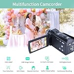 ORDRO Camcorders HDV-V12 HD 1080P Video Camera Recorder Infrared Night Vision Camera Camcorders with 16G Memory Card and 2 Batteries - Image 3