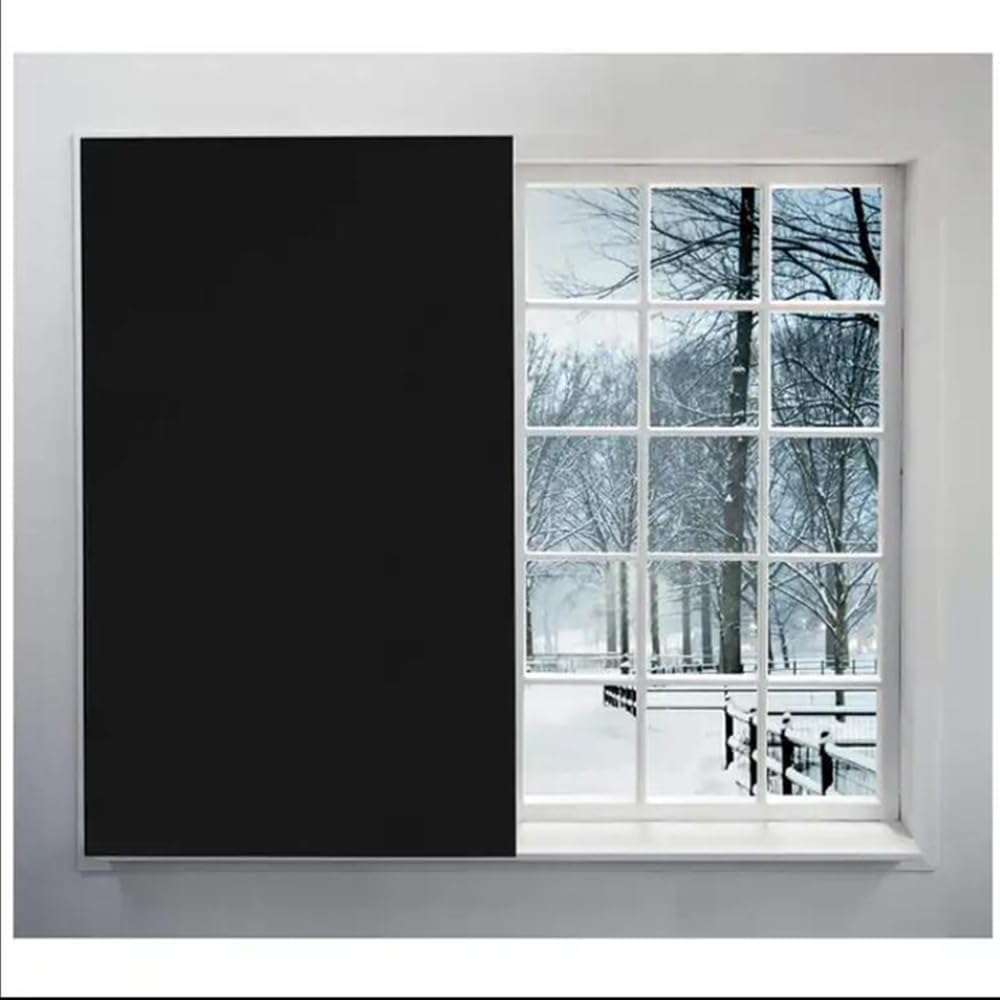 Sunice White Opaque Window Film Self Adhesive Frosted White Privacy Protection Sun Blocking Heat Rejection Glass Tint for Home,Building 60in x 79in