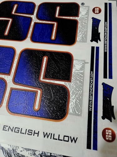 Image of COTTONTAIL Cricket Bat Sticker | 4D Digital DVLL English Willow Sports Tape | Blue