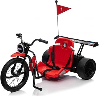 Indalchess Bicicleta elétrica infantil Drift 24V para derrapar