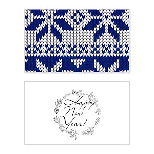 Tarjeta de año nuevo con copo de nieve minimalista para enviar un mensaje navideño único