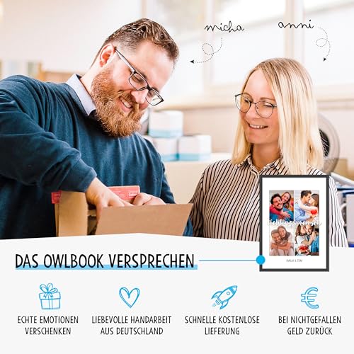 OWLBOOK® Personalisierte Geschenke für Frauen Männer Valentinstags Geschenke für Ihn Sie Fotogeschenke mit eigenem Foto Partner Geschenke… – Ansicht 6