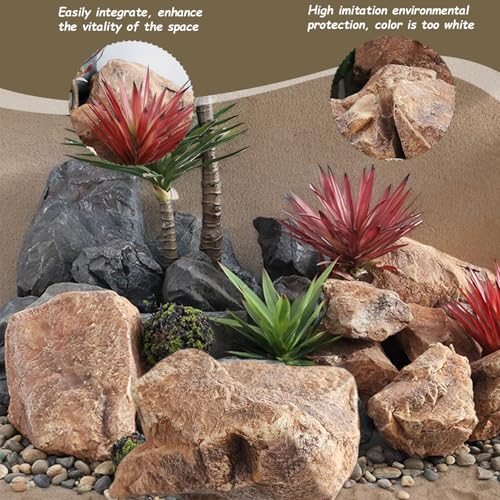 Cubierta de roca artificial de espuma PU para tanque séptico y jardín 3