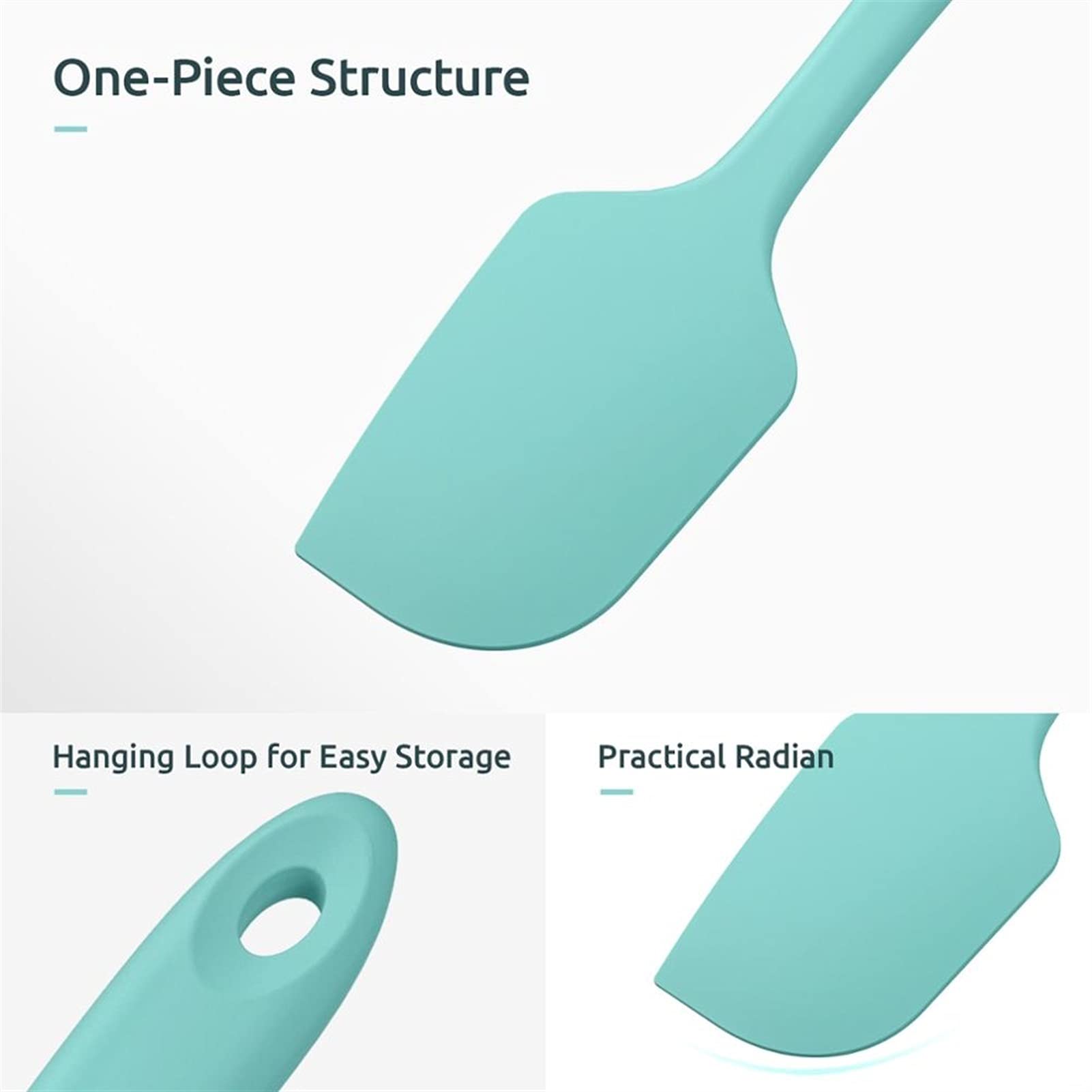 Espatula Cocina Cocina de 2 piezas Espátula Silicona Horneado Espátula Pastelería Herramienta Pastel Decoración de la espátula de hielo para cocinar, hornear y mezclar Espatula Reposteria