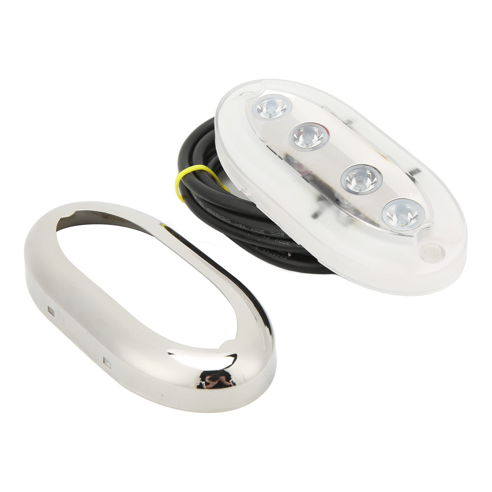 Aramox Boat Marine Underwater Light, Marine Underwater LED Light DC 12V‑24V IP68 Impermeable Universal Fit para Boat Yacht Waterside (RGB)