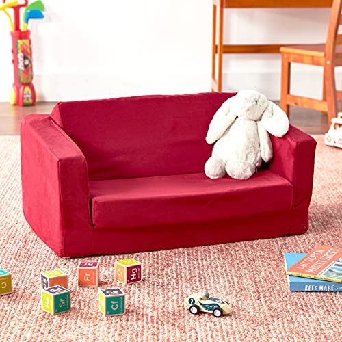Fun Furnishings Toddler Flip Sofa, Red #TOP7