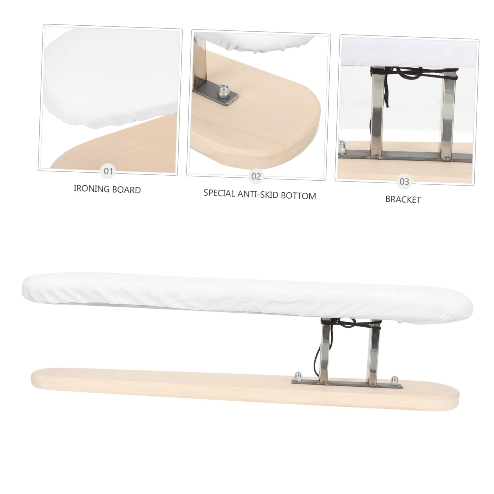 Cabilock Viaje Travel Tripe Alfombrilla de Planchar Accesorios de Escritorio Mini Tabla de Planchar Taburete de Planchado para el hogar Familiar Rejilla para Planchar Ropa paño
