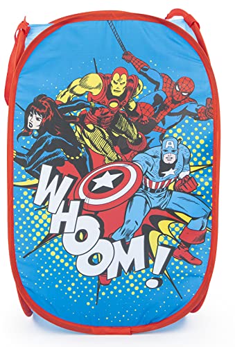 Marvel Comics Avengers Whoom 80L Pop-Up Laundry Basket - Hamper for Clothes or Toys, Multi - Avengers, 36 cm x 36 cm x 58 cm