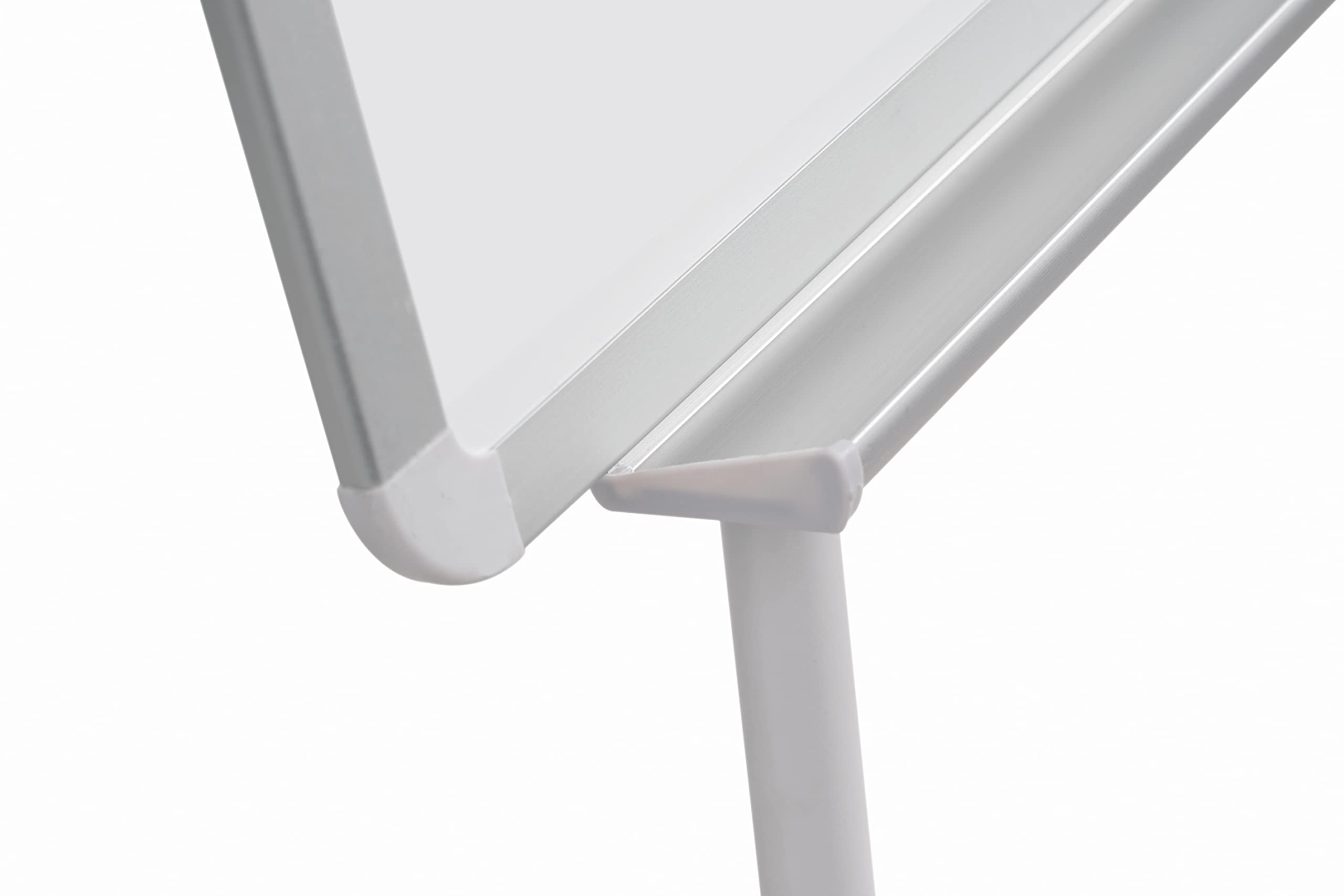 Bi-Office Lavagna Portablocco Earth, Cavalletto Treppiedi Eco-sostenibile Con Bracci Estensibili, Superficie In Acciaio Laccato Cancellabile a Secco Magnetica, 700 x 1000 mm (Euro)