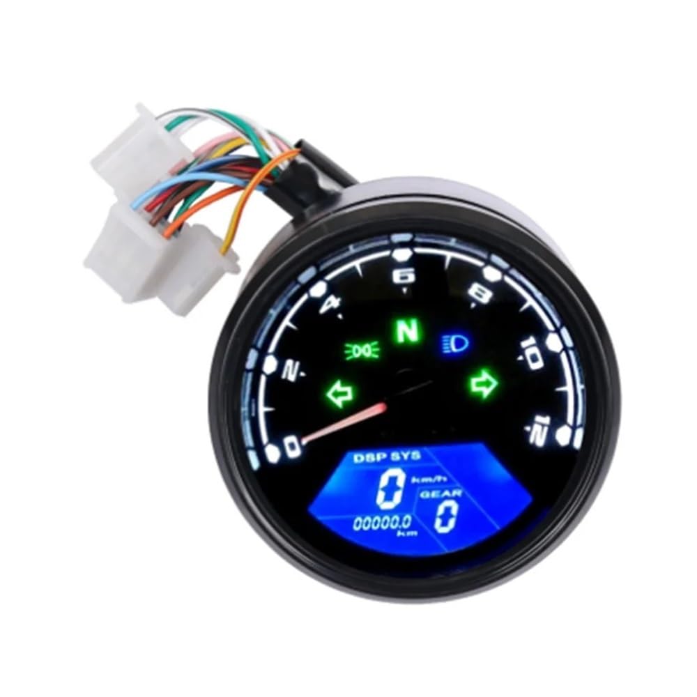 Moto jauge Compteur Compteur De Et Odomètre Numérique Universel pour Moto, pour 2 À 4 Cylindres, Accessoires Tableau Bord