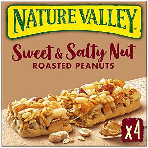 Nature Valley Sweet & Salty Nut Roasted Peanuts Cereal Bars 4 x 30g (Pack of 8, total 32 Bars) Cover