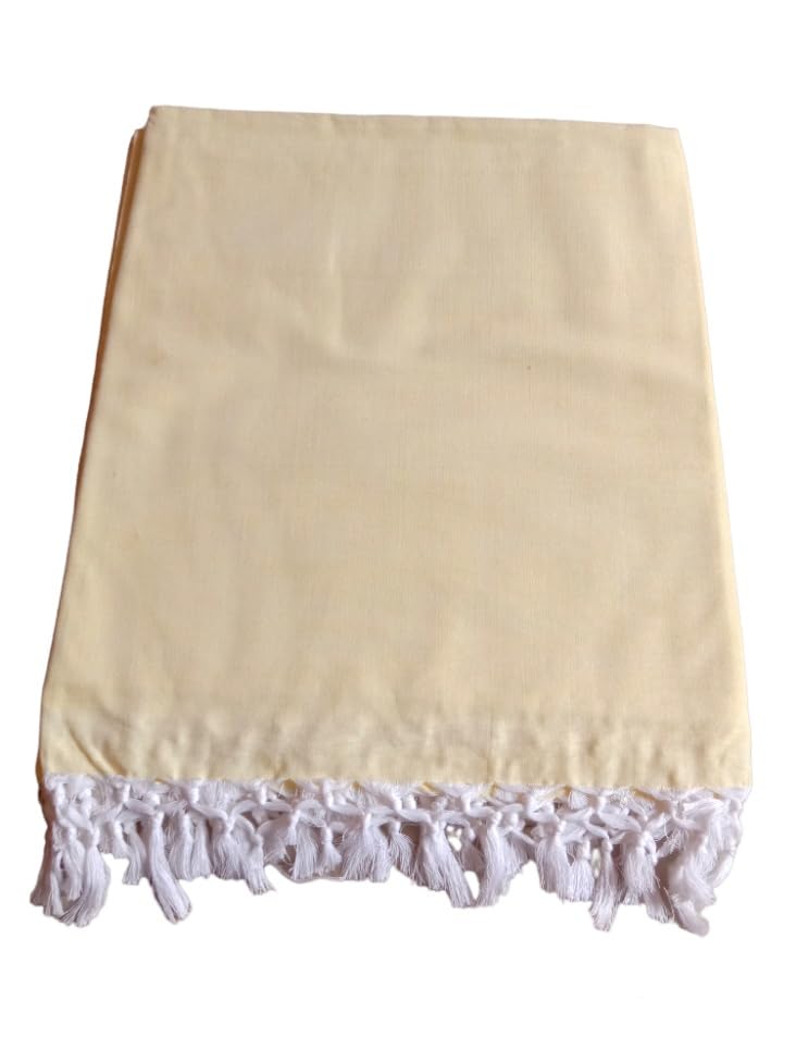 Bhagalpuri Handloom Dull Andi Chadar AC Cotton Silk Mix Soft & All Season Yellow-picture-22