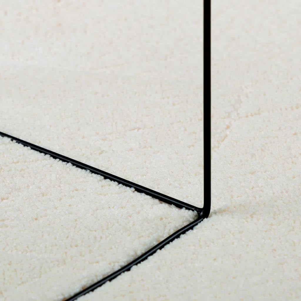 Tappeto Rotondo Poliestere 160 cm Crema