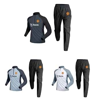 マンチェスター・ユナイテッド トレーニングジャージ 上下セット サッカー,サッカーウェア・フットサルウェア,レプリカウェア