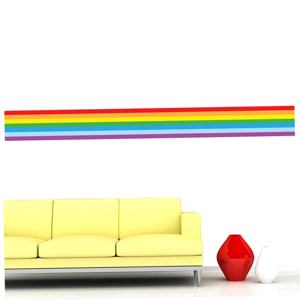Abaodam 3stücke Wandaufkleber Für Kinderzimmer Kreativer Regenbogen-wandsticker Aus Einfach Anzubringen Für Saubere Wände Kindergarten-dekoration Sicher Und Praktisch