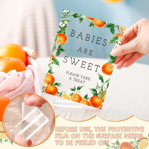 Image of Vercraft 6 Pcs A Little Cutie Is on The Way Baby Shower Table Decor