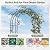 RUCOIN Garden Arch – 51"(L) x 88"(H) Metal Arbor, Thickened Rust-Proof Steel Pipe, Garden Gate Arch for Backyard Entry, Trellis for Climbing Plants Outdoor, Walkway Arbor for Yard, Patio, Courtyard