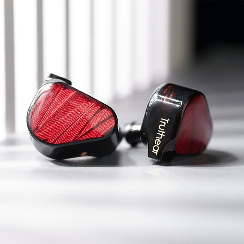 Fanmusic TRUTHEAR x Crinacle ZeroRed Dual Dynamic Drivers Cuffie in-ear 0 78 cavo a 2 pin Taglia unica Rosso