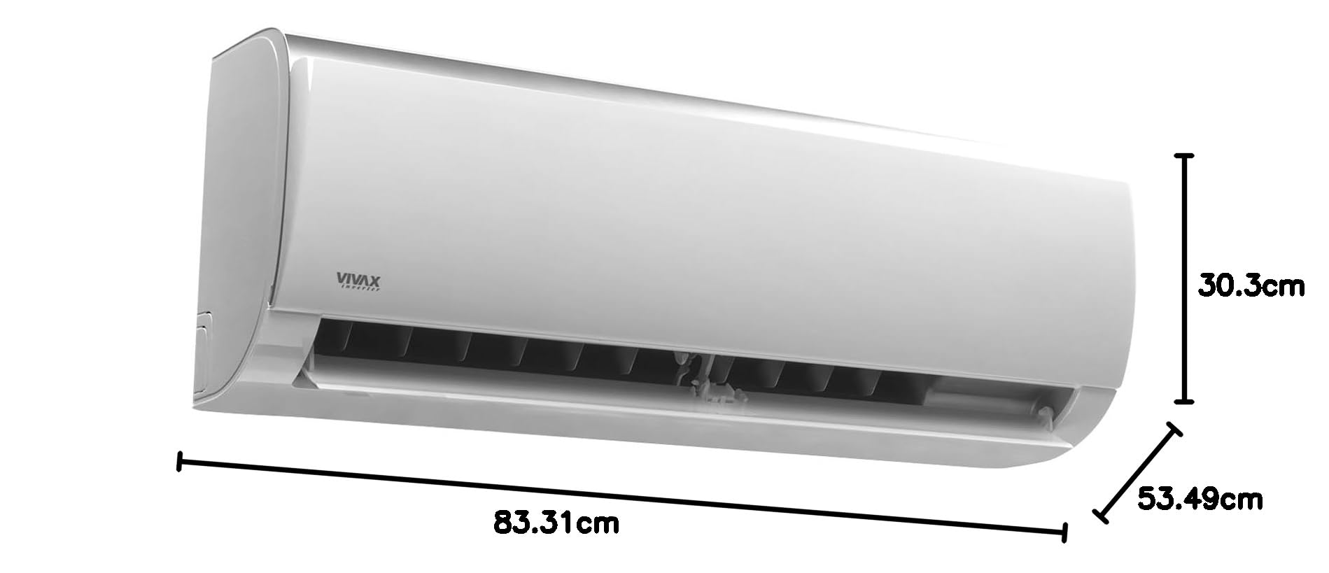 Aire acondicionado Vivax R32 9000 BTU Inverter, bomba de calor, clase A++ frío, clase A+ cálido, Wi-Fi opcional