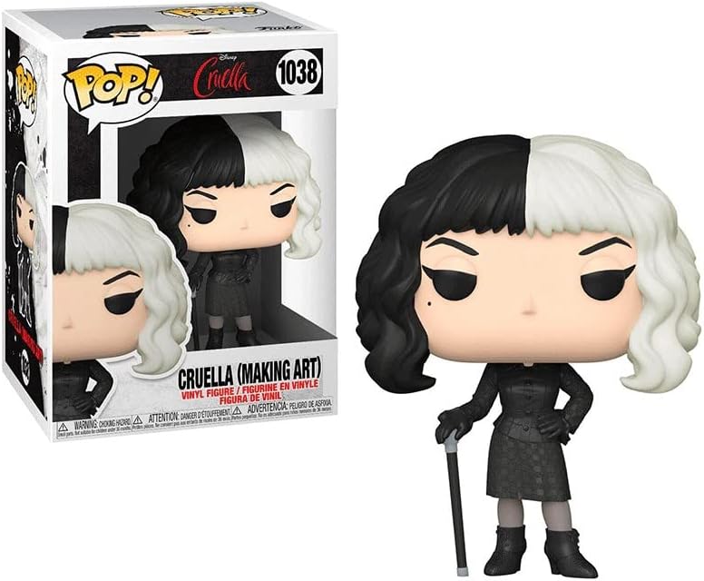 Funko Pop! Disney: Cruella de Vil - Cruella de Vil In Checkered Black - Collectible Vinyl Figure - Gift Idea - Official Merchandise - Toys for Kids & Adults - Movies Fans