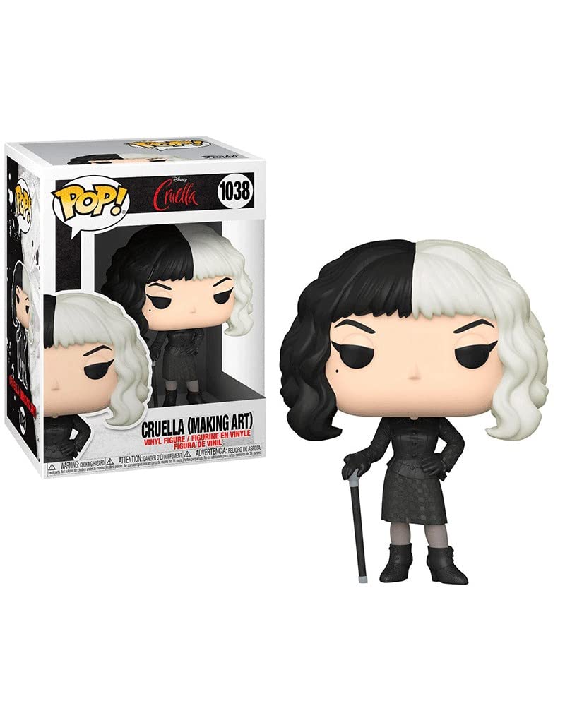 Funko POP! Disney: Cruella De Vil - Cruella De Vil In Checkered Black - Collectable Vinyl Figure - Gift Idea - Official Merchandise - Toys for Kids & Adults - Movies Fans