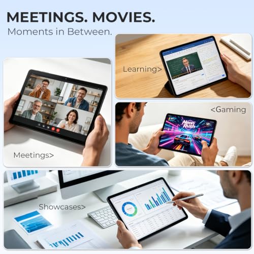 Image of Tablet 11 Inch, Android 16 Tablet with Keyboard for Work & Study | Octa T7250, 32GB+128GB, 8000mAh & Fast Charge, 1920P IPS, 8+16MP Camera, with Case, Mouse & Stylus, WiFi+BT5.0, Widevine L1