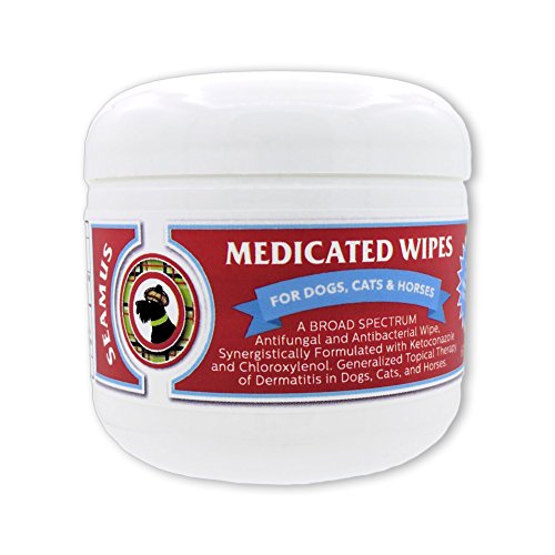 Seamus Medicated Pet Wipe - Chloroxylenol and Ketoconazole – Anti-fungal & Anti-Microbial