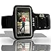 Armband for iPhone 6 Plus by MiNE; Hands Free Apple Accessories Adjustable Sports Running Arm Band for Your Cell Phone + Black Case Smartphone Holder