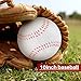 Hubceuo Sport Baseball Reduced Impact Baseball 10Inch Adult Youth Soft Ball for Game Competition Pitching Catching Training