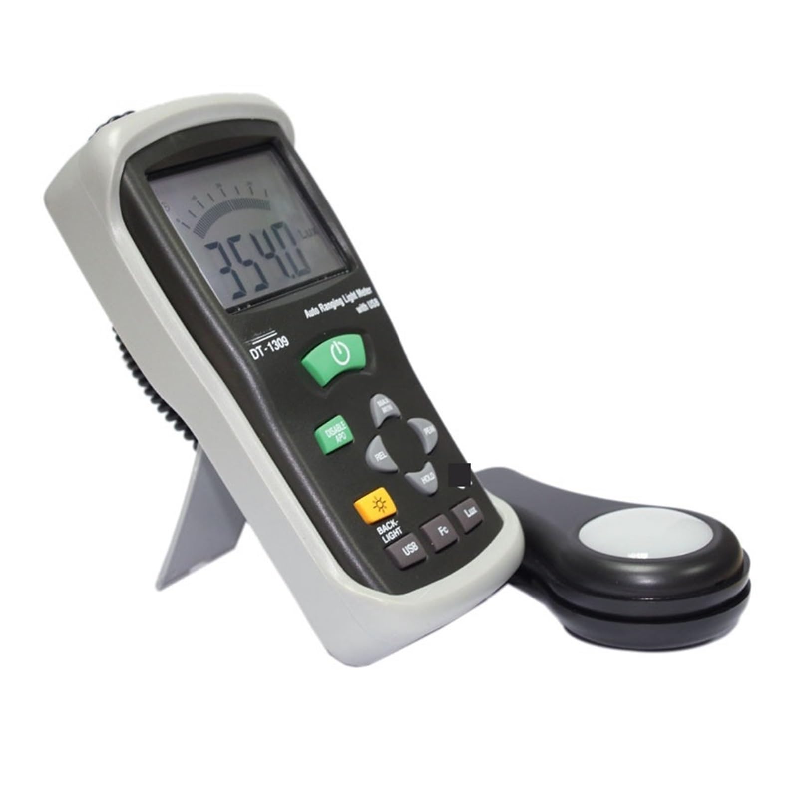 Światłomierz, Cyfrowy tester natężenia oświetlenia DT-1309 z interfejsem USB