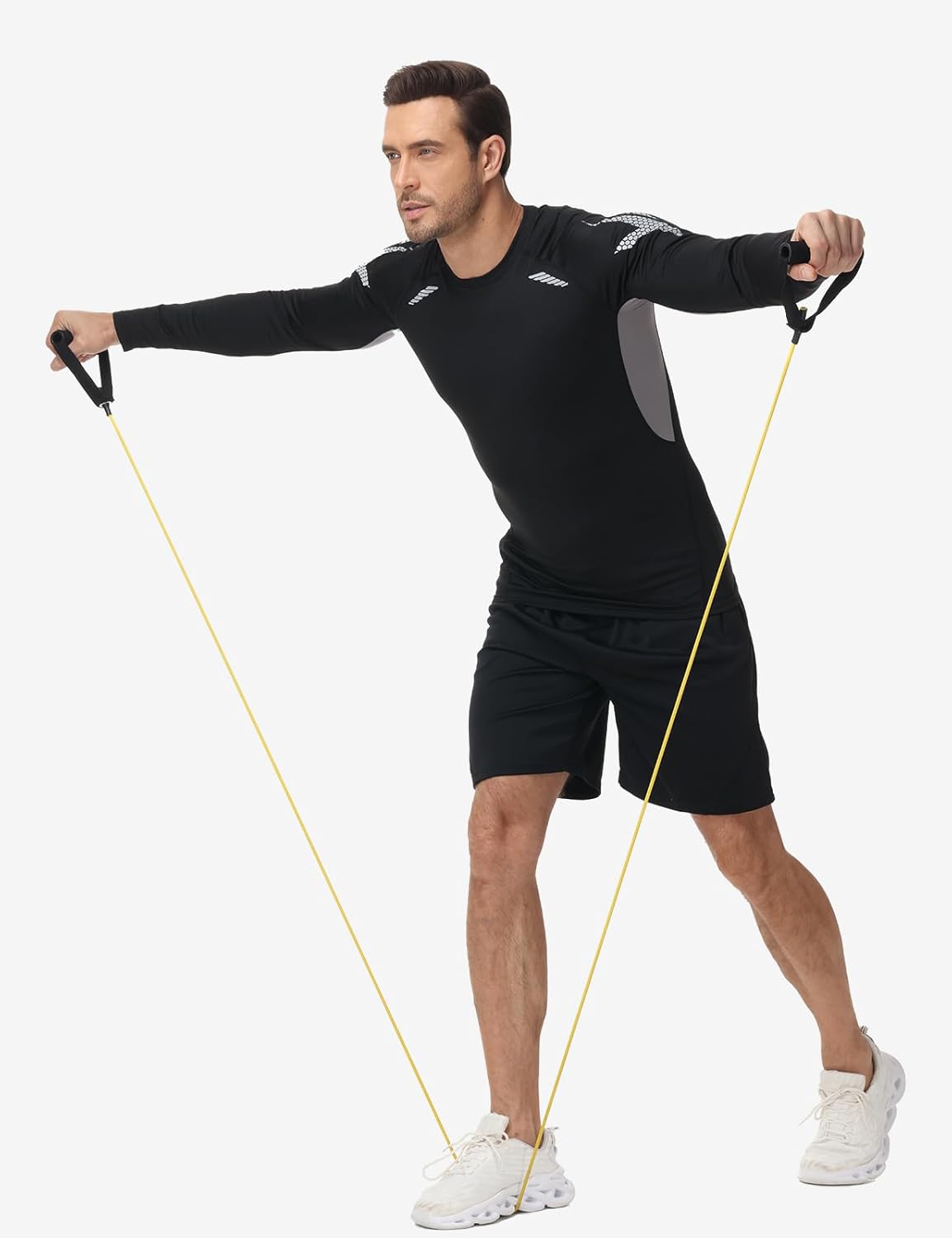 MOHEEN Men's Thermal Shirts Compression Fleece Lined Long Sleeve Athletic Base Layer Workout Top Cold Weather - Image 6