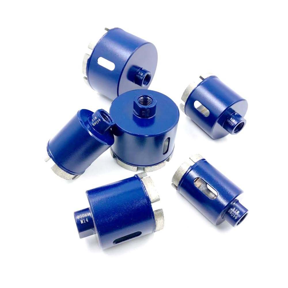 1PC 6-100mm M14 Punta per sinterizzazione Punta diamantata Sega a tazza per marmo Granito Mattoni Piastrelle per ceramica Punte per calcestruzzo per utensili elettrici, 55mm