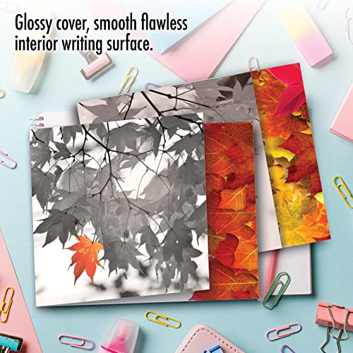 Image of The Best Card Company - 10 Beautiful Note Cards Blank (4 x 5.12 Inch) - Fall and Autumn Season, Boxed Notecard Assortment - Autumn Leaf MQ4629OCB-B1x10