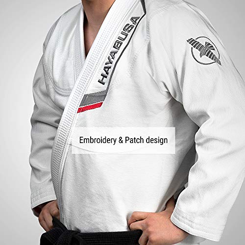 Hayabusa Ultra-Lightweight Pearlweave Jiu Jitsu Gi - White, A2 #TOP4